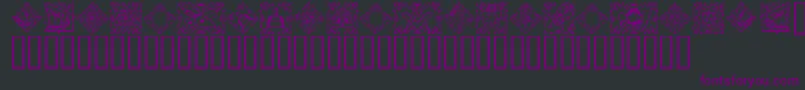 Masonic-fontti – violetit fontit mustalla taustalla