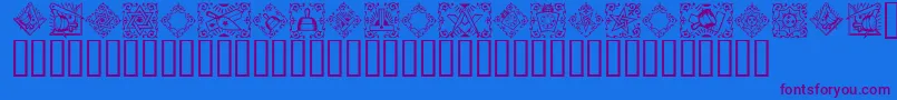 fuente Masonic – Fuentes Moradas Sobre Fondo Azul