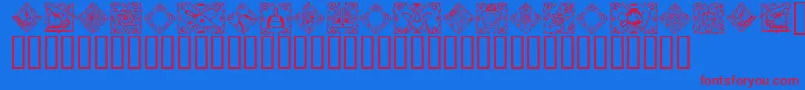 Шрифт Masonic – красные шрифты на синем фоне
