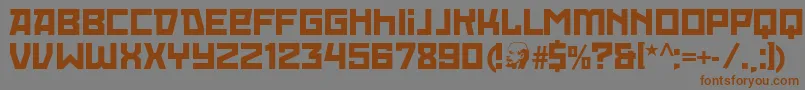 More about RedOctoberRegular Font RedOctoberRegular Font – Brown Fonts on Gray Background