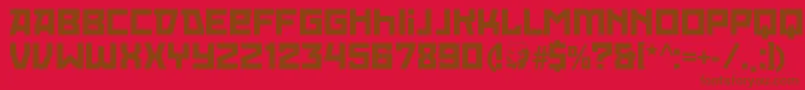 Saiba mais sobre a fonte RedOctoberRegular Fonte RedOctoberRegular – fontes marrons em um fundo vermelho
