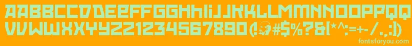 Подробнее о шрифте RedOctoberRegular Шрифт RedOctoberRegular – зелёные шрифты на оранжевом фоне