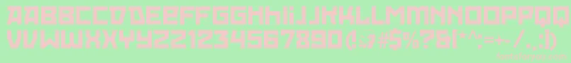 Fonte RedOctoberRegular – fontes rosa em um fundo verde