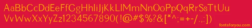 Rskathlita Font – Orange Fonts on Red Background