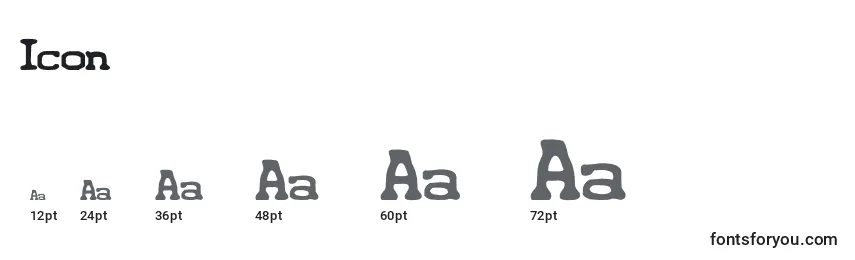 Größen der Schriftart Icon