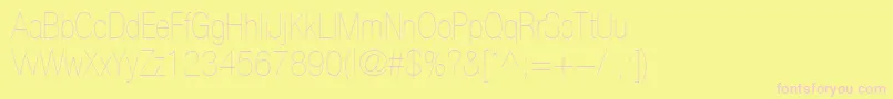 More about HelveticaLt27UltraLightCondensed Font HelveticaLt27UltraLightCondensed Font – Pink Fonts on Yellow Background