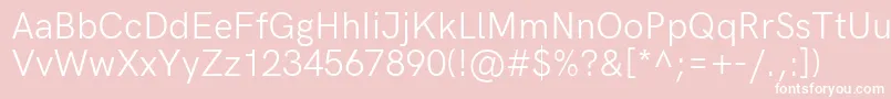 HkgroteskRegular Font – White Fonts on Pink Background