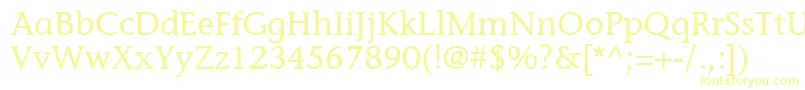 Шрифт MesouranCasualSsi – жёлтые шрифты