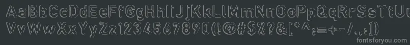 Defora ffyフォントについての詳細 フォントDefora ffy – 黒い背景に灰色の文字