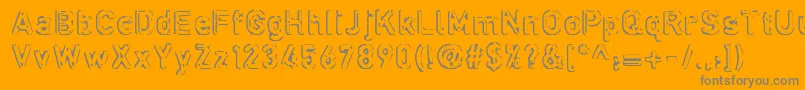 Weitere Informationen zur Defora ffy-Schriftart Defora ffy-Schriftart – Graue Schriften auf orangefarbenem Hintergrund