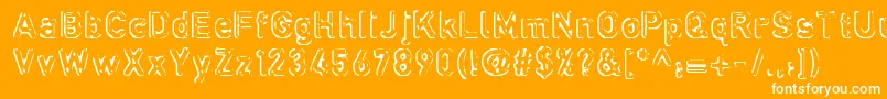 Defora ffy Font – White Fonts on Orange Background