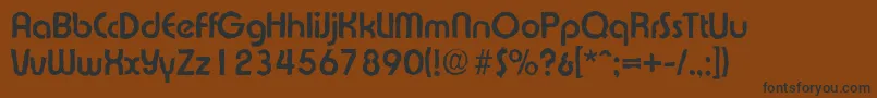 ExpressaantiqueBold Font – Black Fonts on Brown Background