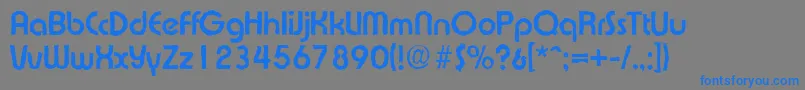 ExpressaantiqueBold Font – Blue Fonts on Gray Background