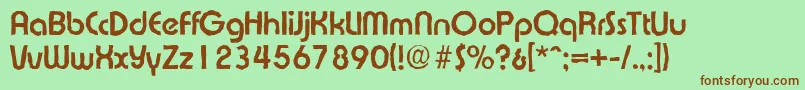 ExpressaantiqueBold Font – Brown Fonts on Green Background