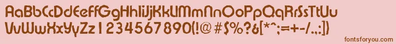 ExpressaantiqueBold Font – Brown Fonts on Pink Background