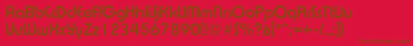 ExpressaantiqueBold Font – Brown Fonts on Red Background