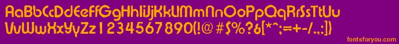 ExpressaantiqueBold Font – Orange Fonts on Purple Background