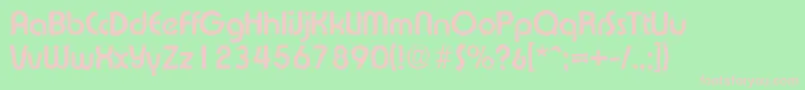 Fonte ExpressaantiqueBold – fontes rosa em um fundo verde