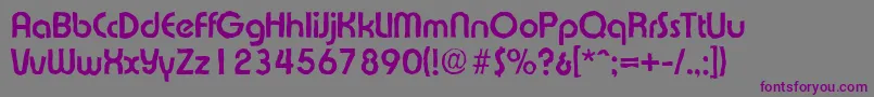 ExpressaantiqueBold Font – Purple Fonts on Gray Background