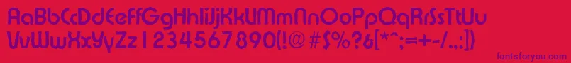 ExpressaantiqueBold Font – Purple Fonts on Red Background