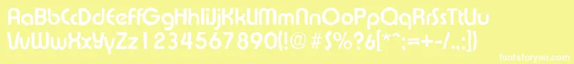 ExpressaantiqueBold Font – White Fonts on Yellow Background