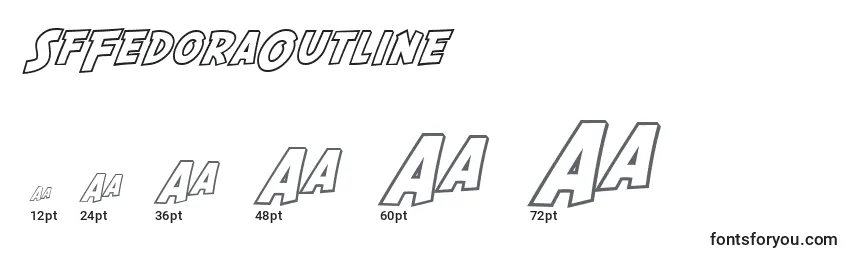 SfFedoraOutline Font Sizes