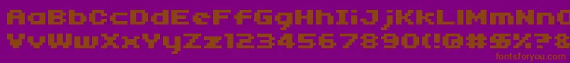 04b 11  Font – Brown Fonts on Purple Background