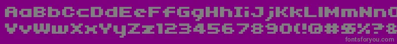 04b 11  Font – Gray Fonts on Purple Background