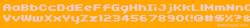 More about 04b 11 Font 04b 11 Font – Pink Fonts on Orange Background