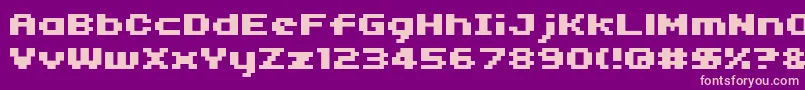 04b 11  Font – Pink Fonts on Purple Background