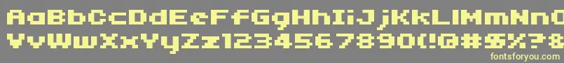 04b 11  Font – Yellow Fonts on Gray Background