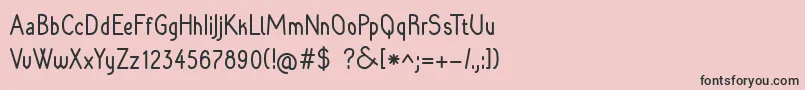 Raradolorbold Font – Black Fonts on Pink Background