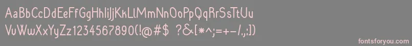 Raradolorbold Font – Pink Fonts on Gray Background