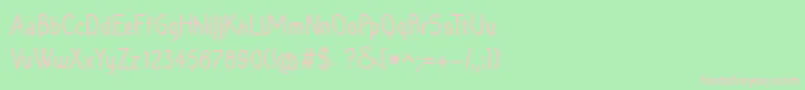 Raradolorbold Font – Pink Fonts on Green Background