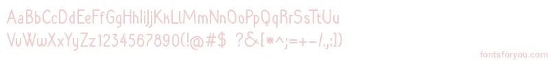 Raradolorbold Font – Pink Fonts on White Background