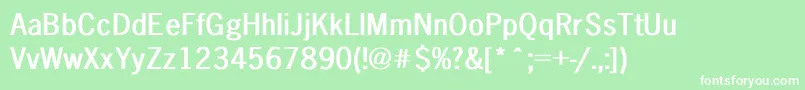 IcenGothicBold Font – White Fonts on Green Background