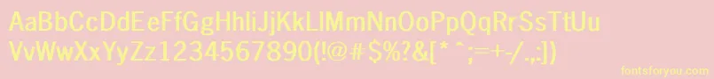 IcenGothicBold Font – Yellow Fonts on Pink Background