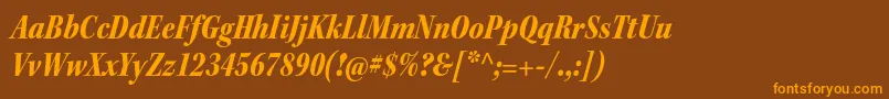 KeplerstdBlackcnitsubh Font – Orange Fonts on Brown Background