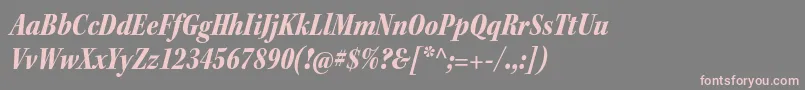 KeplerstdBlackcnitsubh Font – Pink Fonts on Gray Background