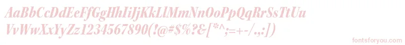 KeplerstdBlackcnitsubh Font – Pink Fonts on White Background