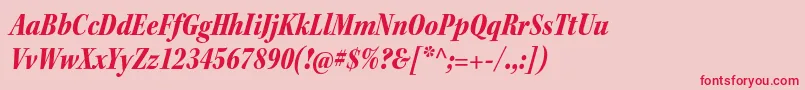KeplerstdBlackcnitsubh Font – Red Fonts on Pink Background