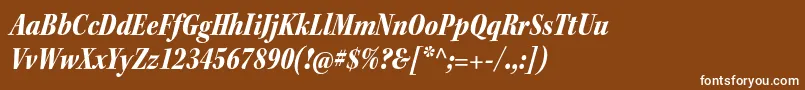 KeplerstdBlackcnitsubh Font – White Fonts on Brown Background