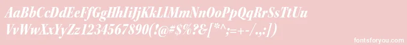 KeplerstdBlackcnitsubh Font – White Fonts on Pink Background