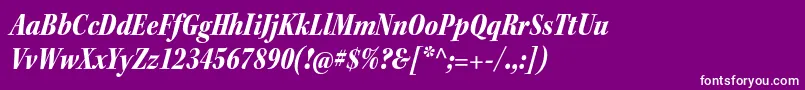 KeplerstdBlackcnitsubh Font – White Fonts on Purple Background