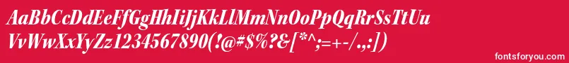 KeplerstdBlackcnitsubh Font – White Fonts on Red Background