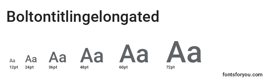 Размеры шрифта Boltontitlingelongated