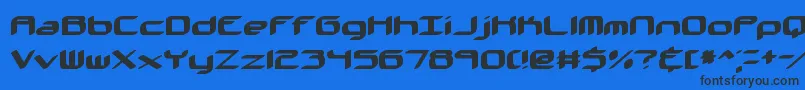 Шрифт Kinkaid – чёрные шрифты на синем фоне