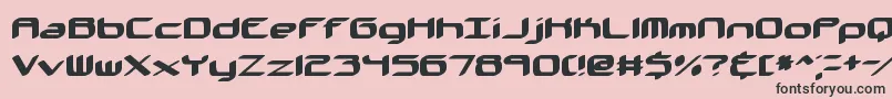 フォントKinkaid – ピンクの背景に黒い文字