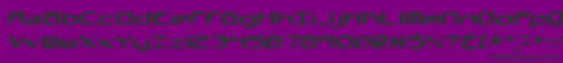 フォントKinkaid – 紫の背景に黒い文字