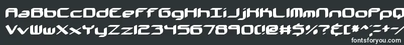 Шрифт Kinkaid – белые шрифты на чёрном фоне